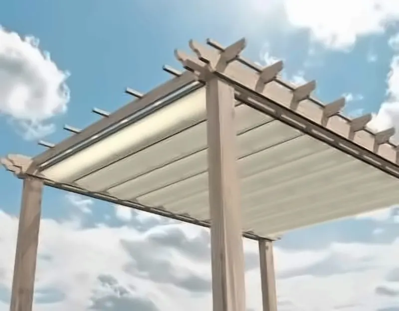 Folding roof, underside